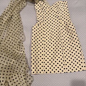 Polka Dot Dress with Matching Scarf
